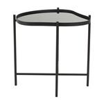 Uma Metal Glass End Table 19Wx21H