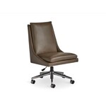 Bassett Capron Home Office Chair Sahara Mid Brown Leather