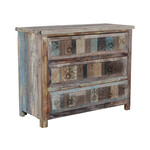 Classic Home Vintage Print 3 Drawer Chest