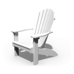 Patiova Poly Adirondack Chair White