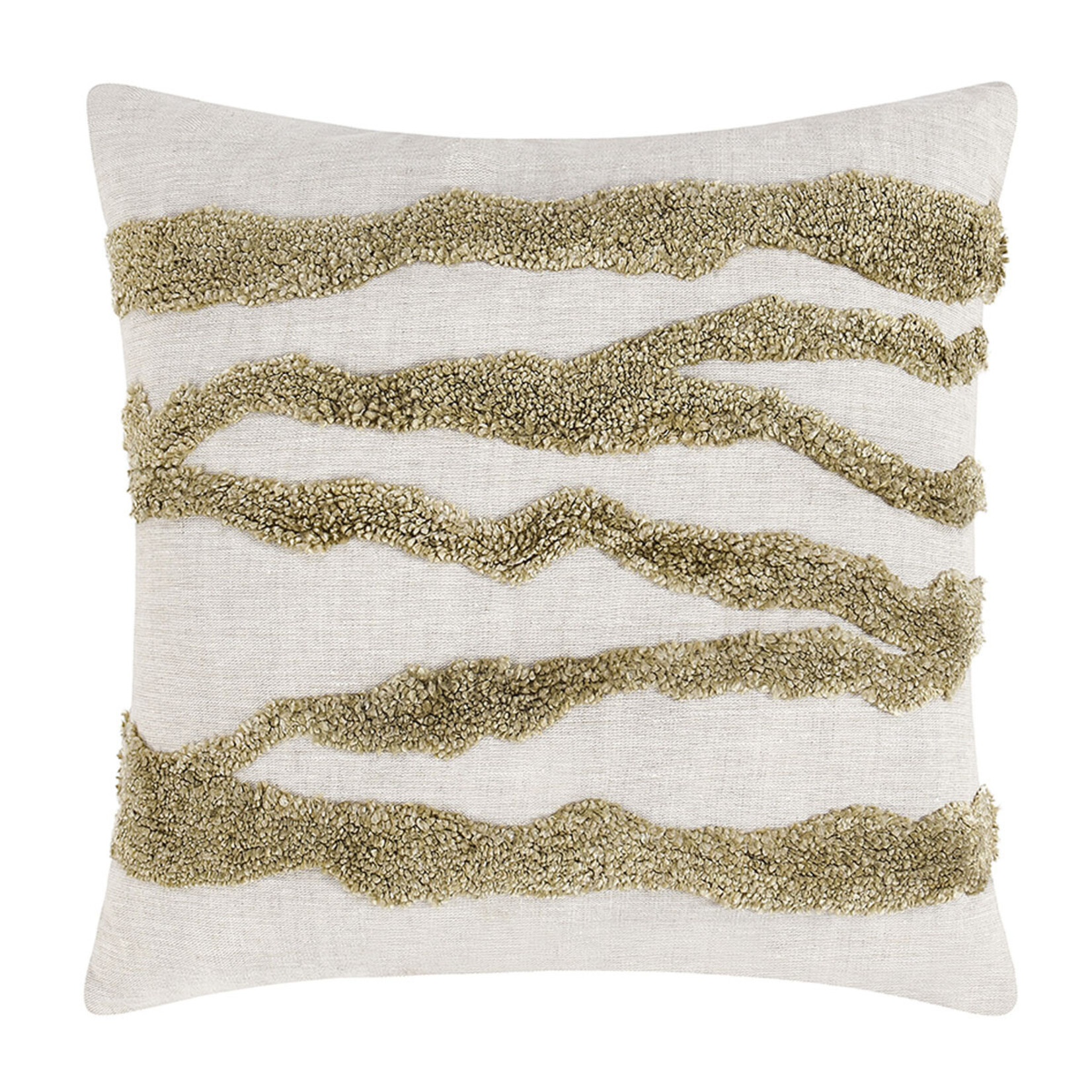 Classic Home V280022 22x22 pillow Passage Wheat Green FW