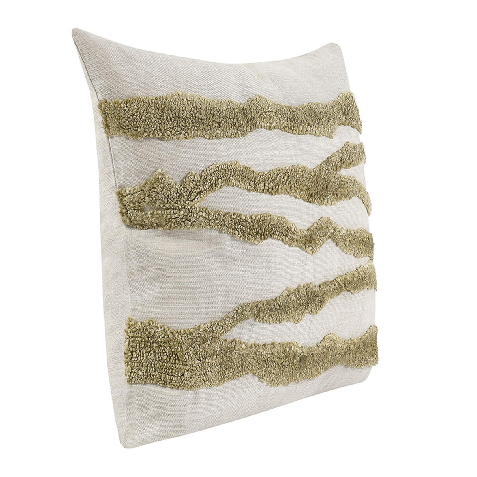 Classic Home V280022 22x22 pillow Passage Wheat Green FW