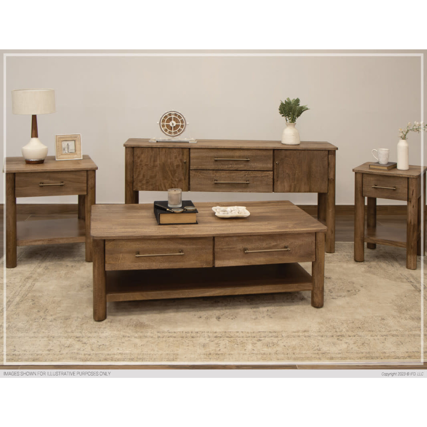 IFD Olimpia Coffee Table 4 Drawers (N2M)