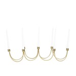 Uma Candle Holder Gold  28wx7h