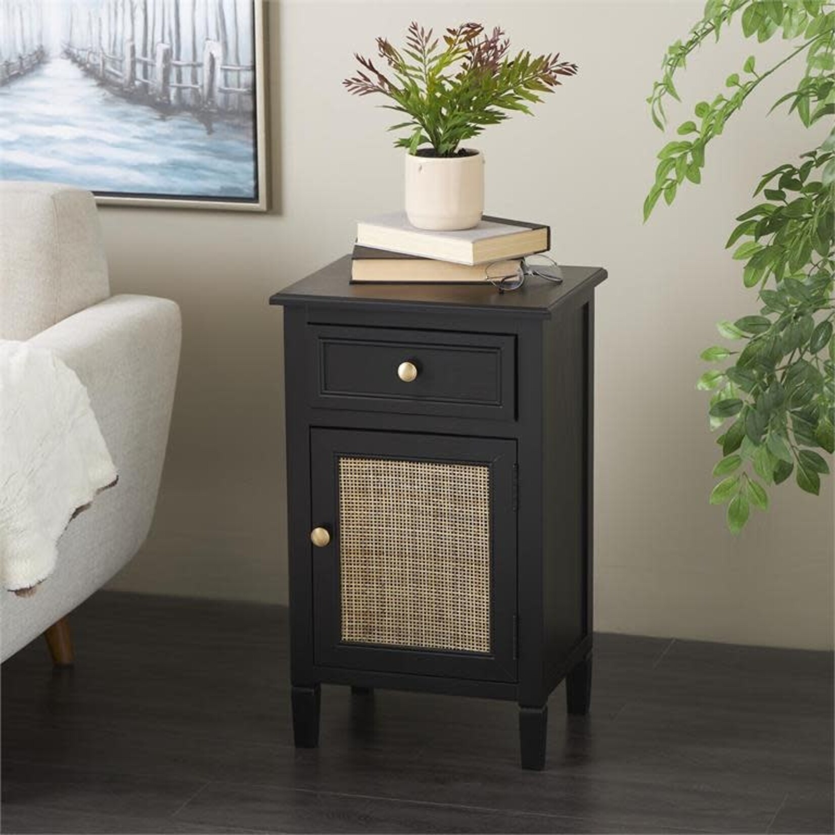 Uma Cane Cabinet 16x26