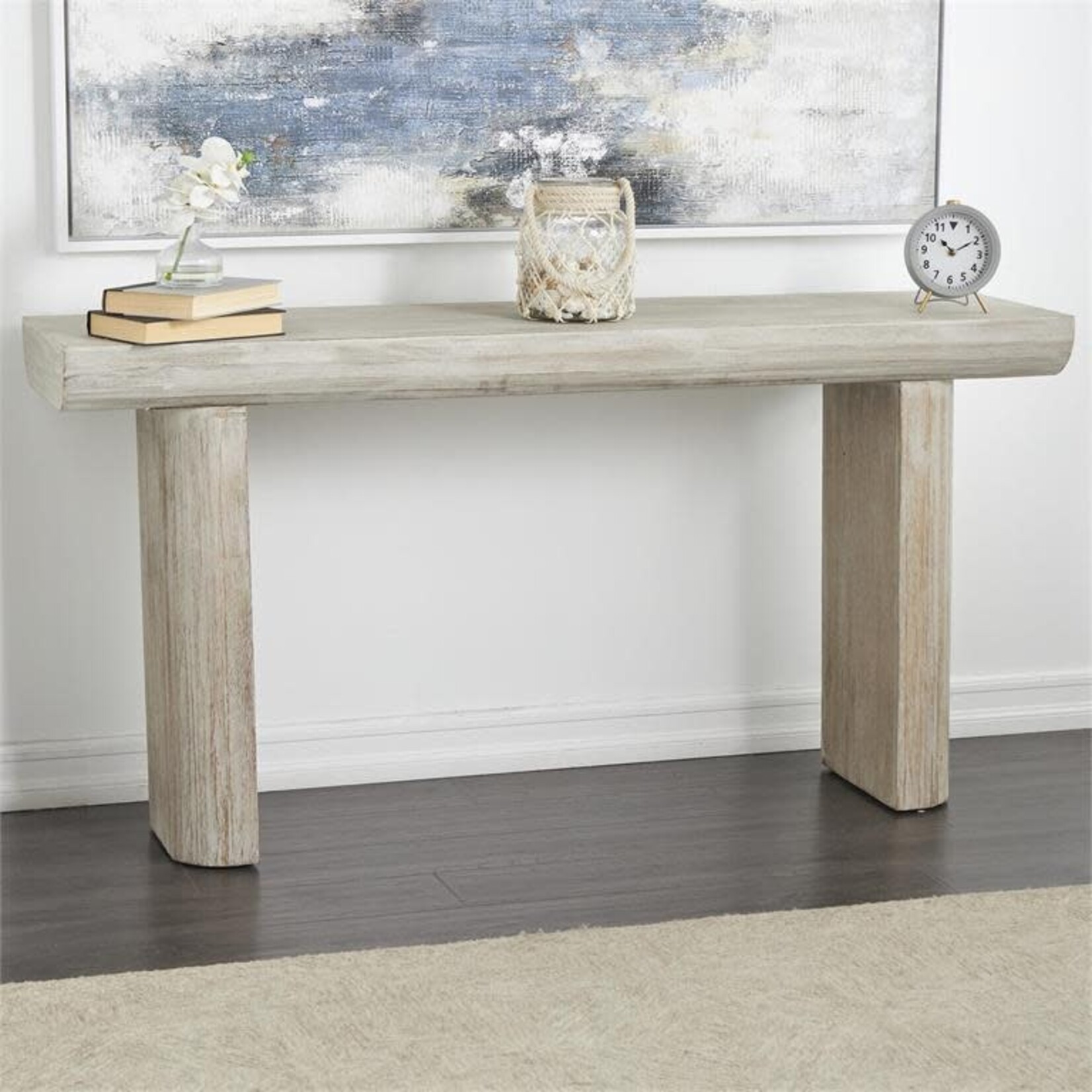 Uma Wood Console Table 63wx32h
