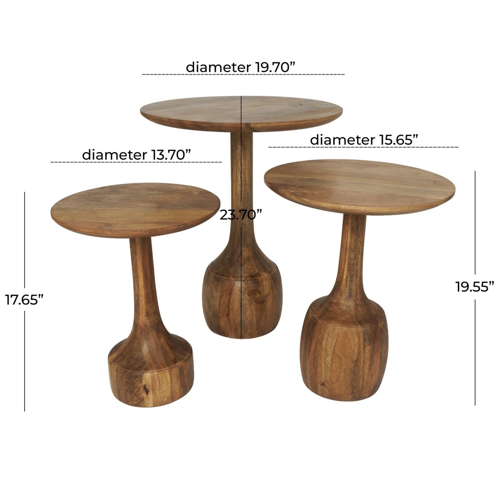 Uma Accent Table s/3