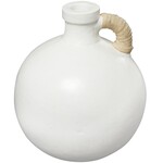 Uma Teracotta White Vase 9wx11h