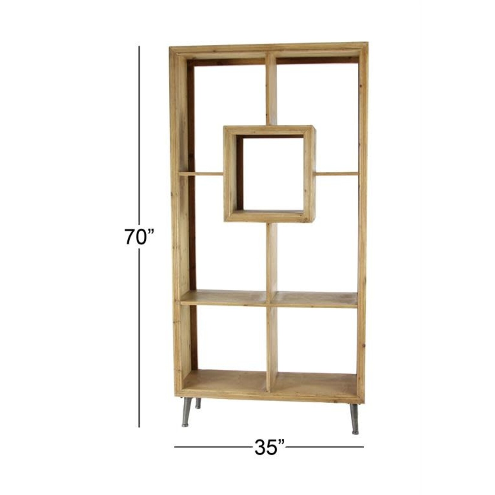 Uma Wood Shelf 35Wx70H