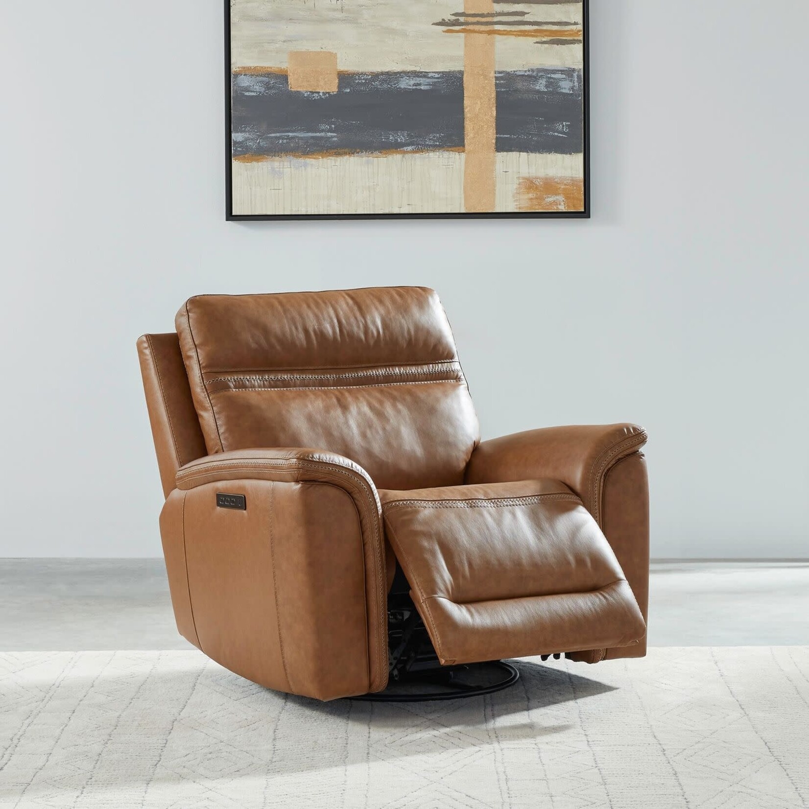 Liberty Furniture Cooper Swivel Glide Recliner Camel L3UM