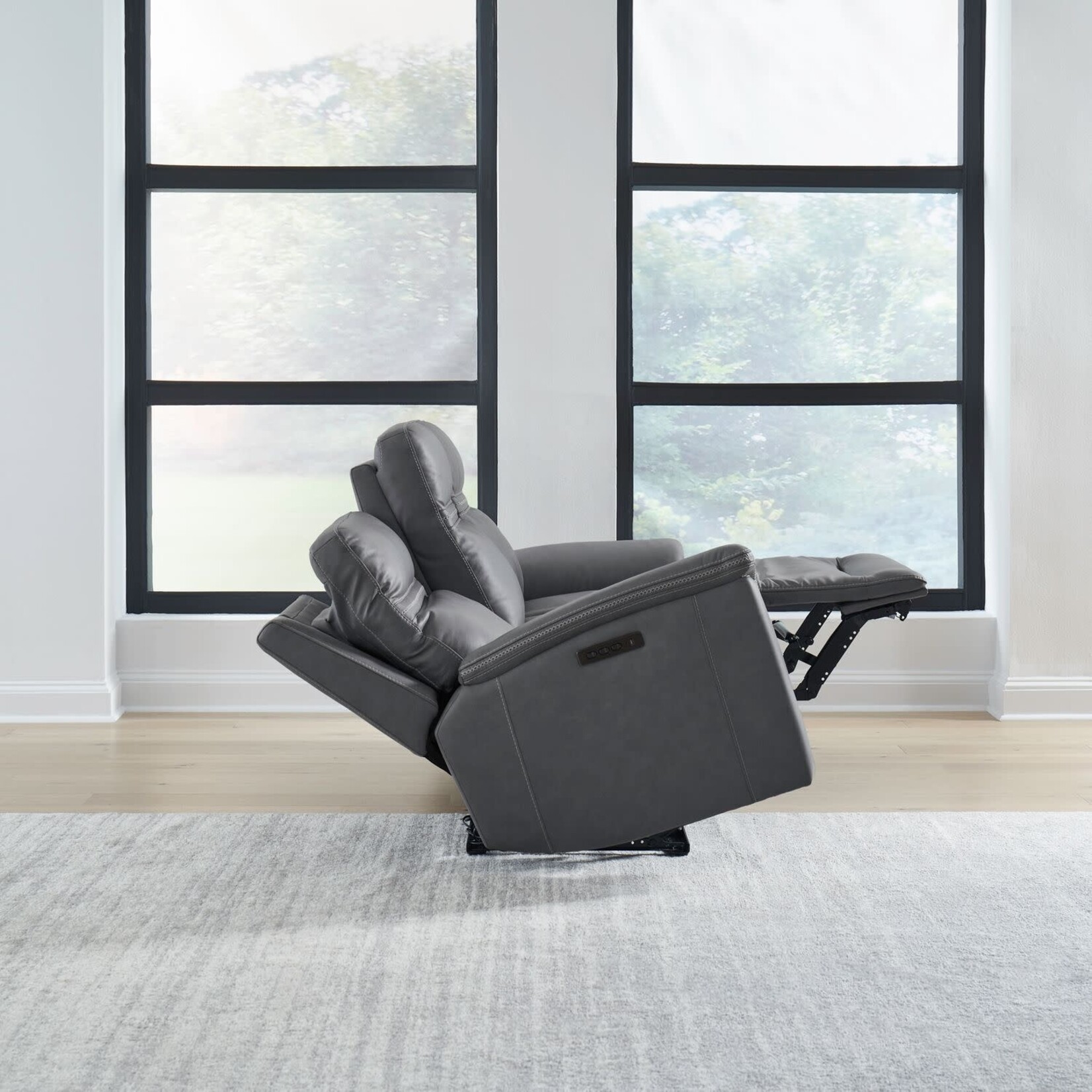 Liberty Furniture Cooper Power Sofa Blue Gray L5UM