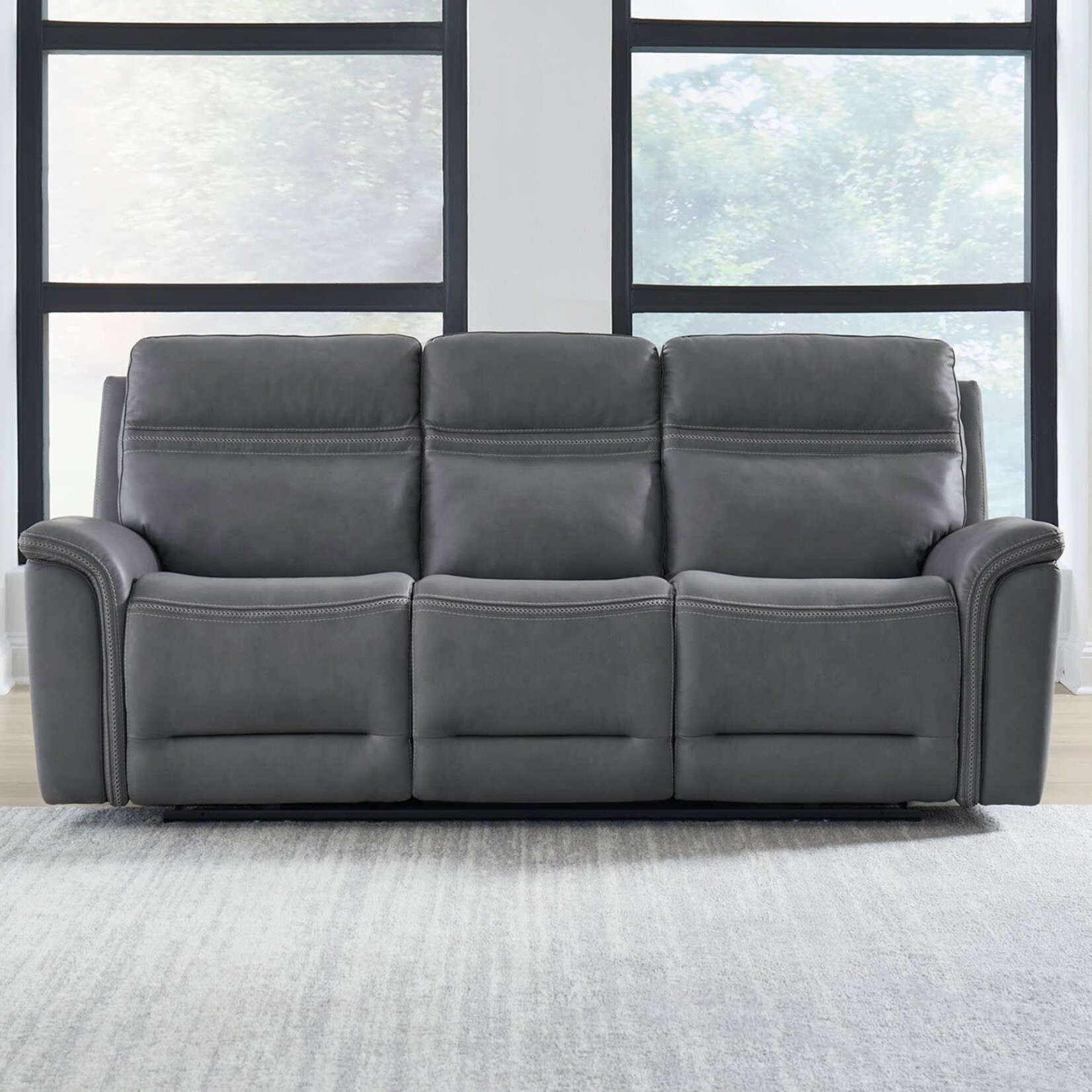 Liberty Furniture Cooper Power Sofa Blue Gray L5UM