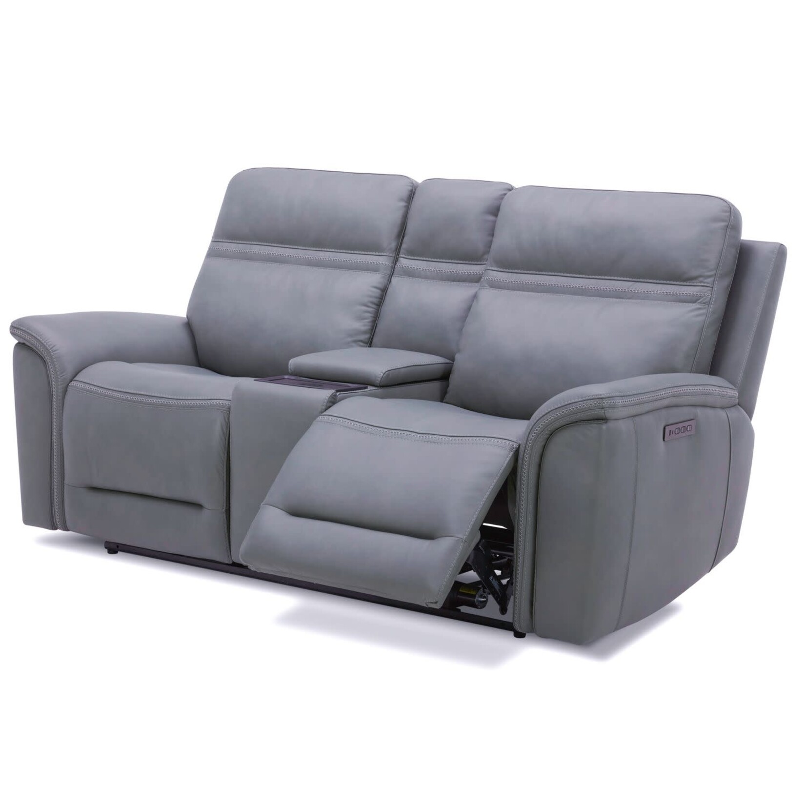 Liberty Furniture Cooper Power Loveseat w/console Blue Gray N2UM