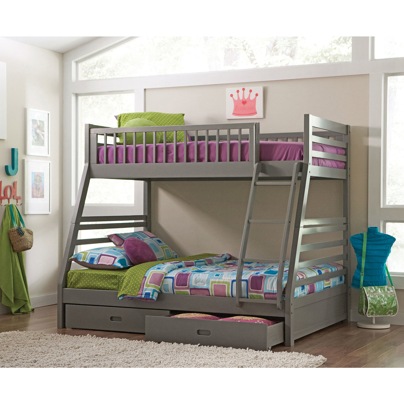 Coaster Furniture Ashton Twin/Full Bunk Gray