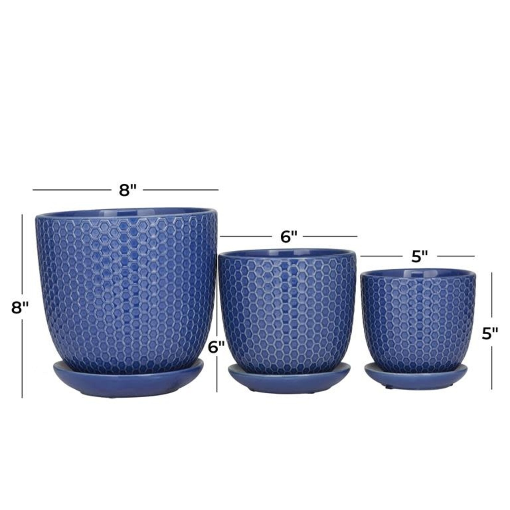 Uma 98363 Ceramic Planter s/3