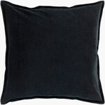 Surya VELVET PILLOW BLACK