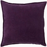 Surya CV006-2020D 20x20	Velvet Pillow Dark Plum
