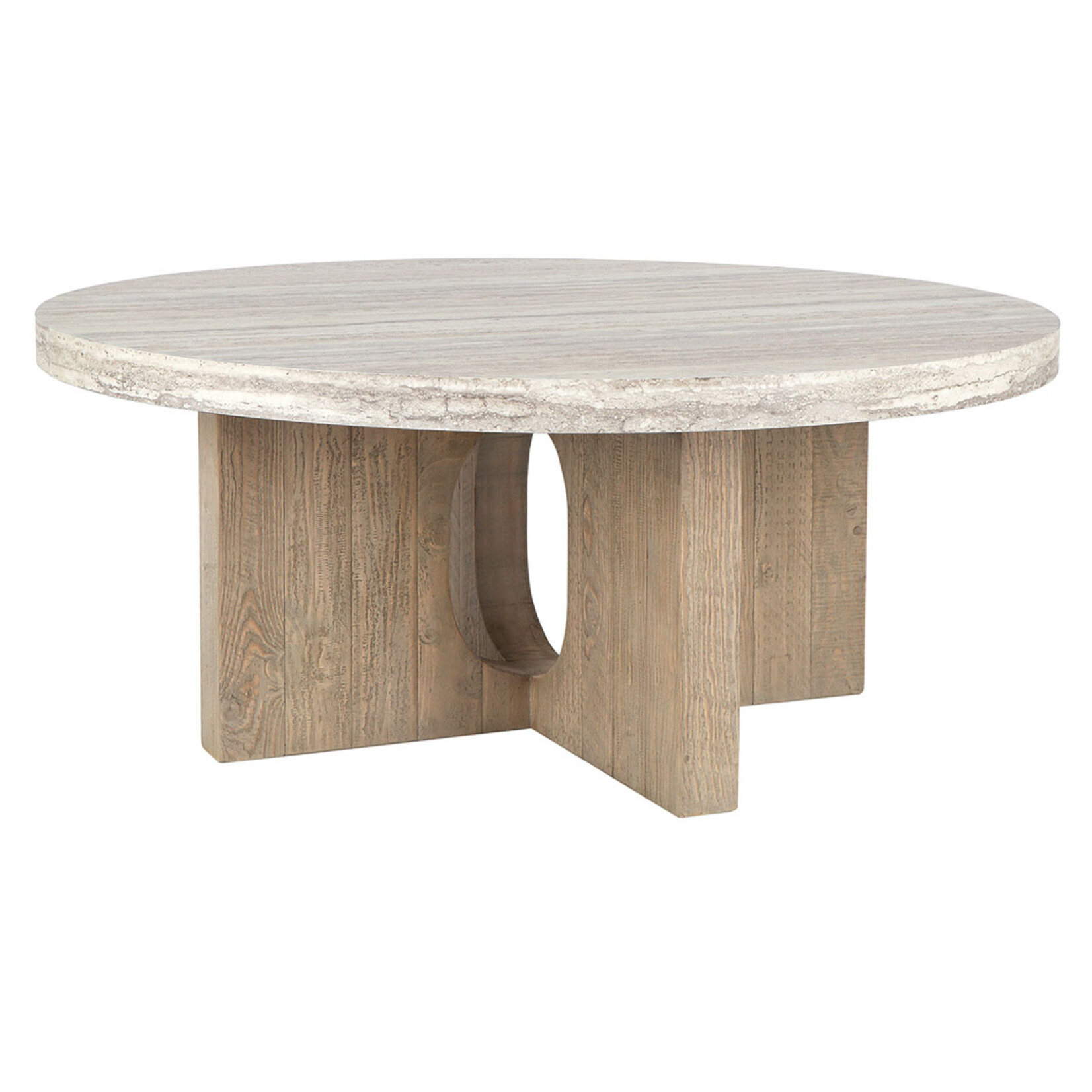Classic Home Talbot 42" Round Coffee Table