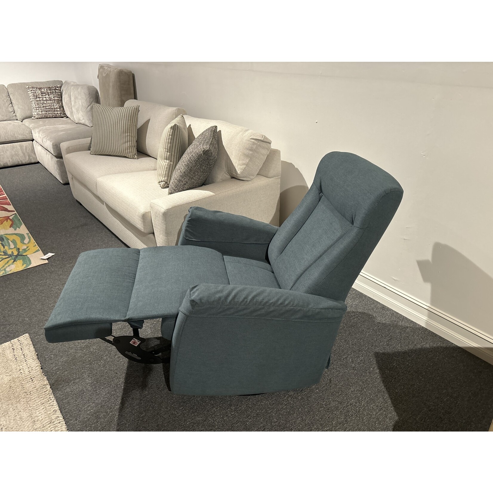 Prince Glider Rocker Recliner Ultra 506 Azure