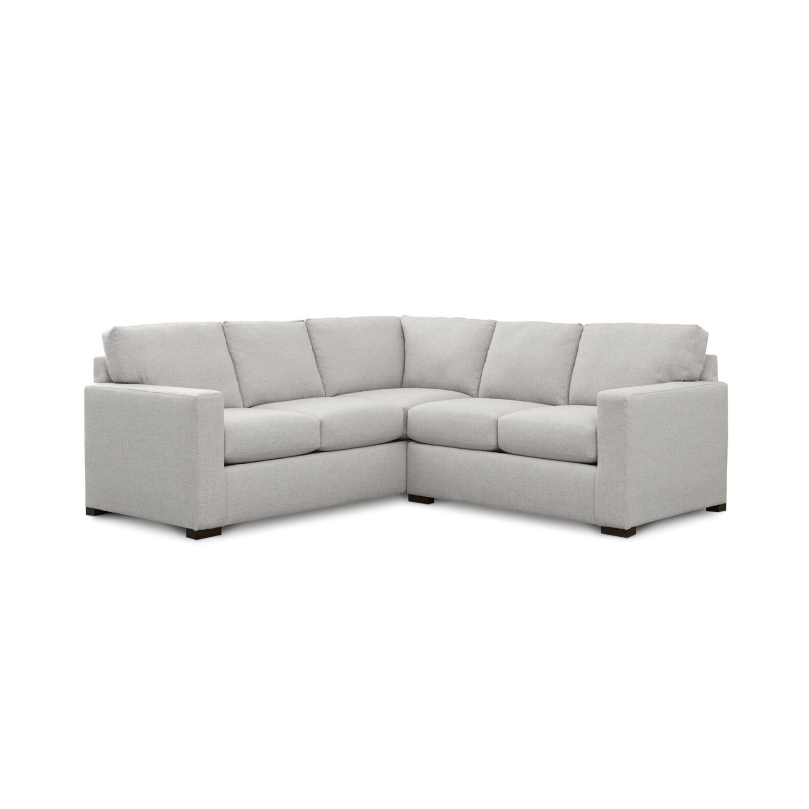 Bassett Anson 2pc Sectional Chrome Performance Fabric (K3L)