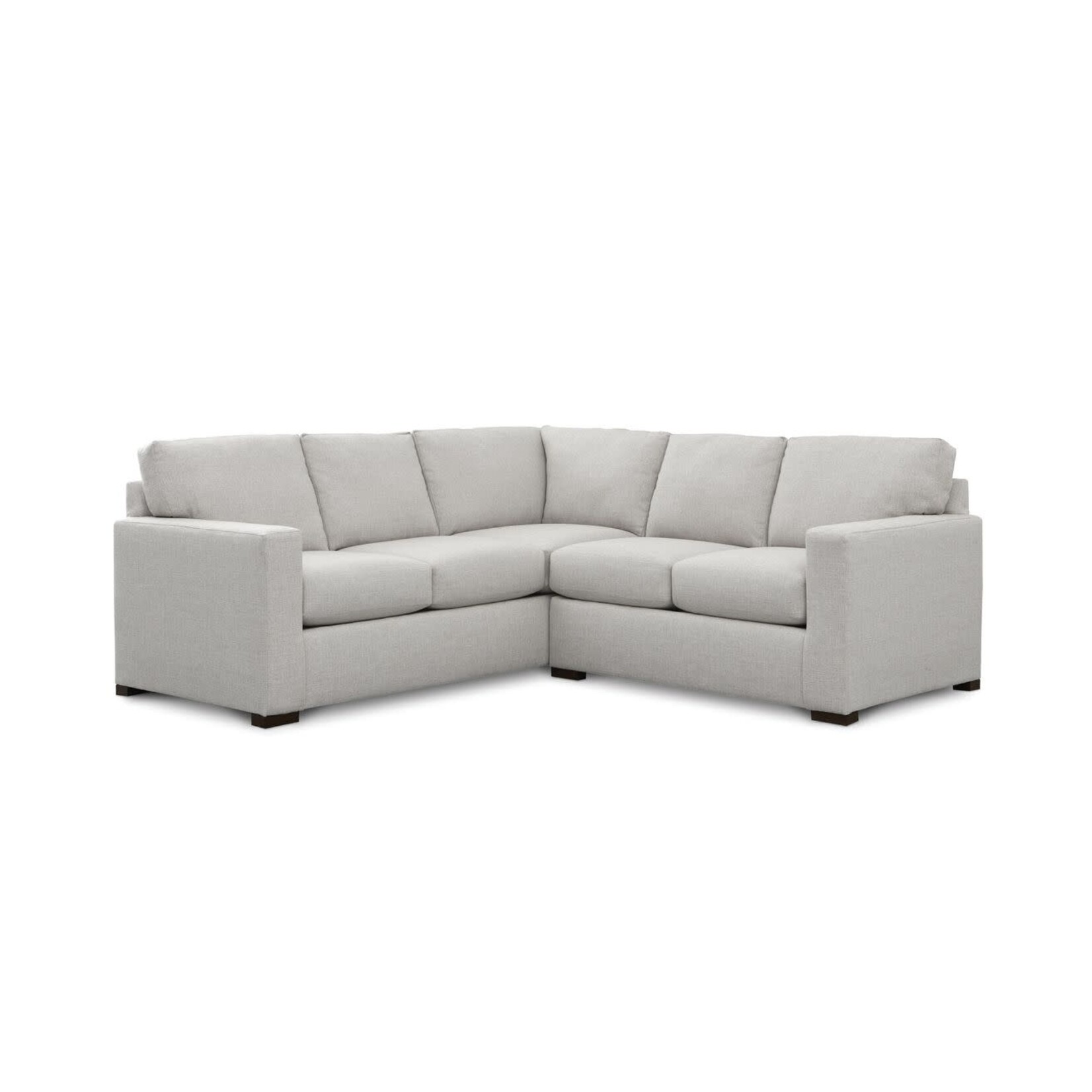 Bassett Anson 2pc Sectional Chrome Performance Fabric (K3L)
