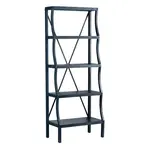 Crestview Indigo Blue Stairstep Etagere