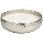 Uma Candle Bowl Silver 7wx2h