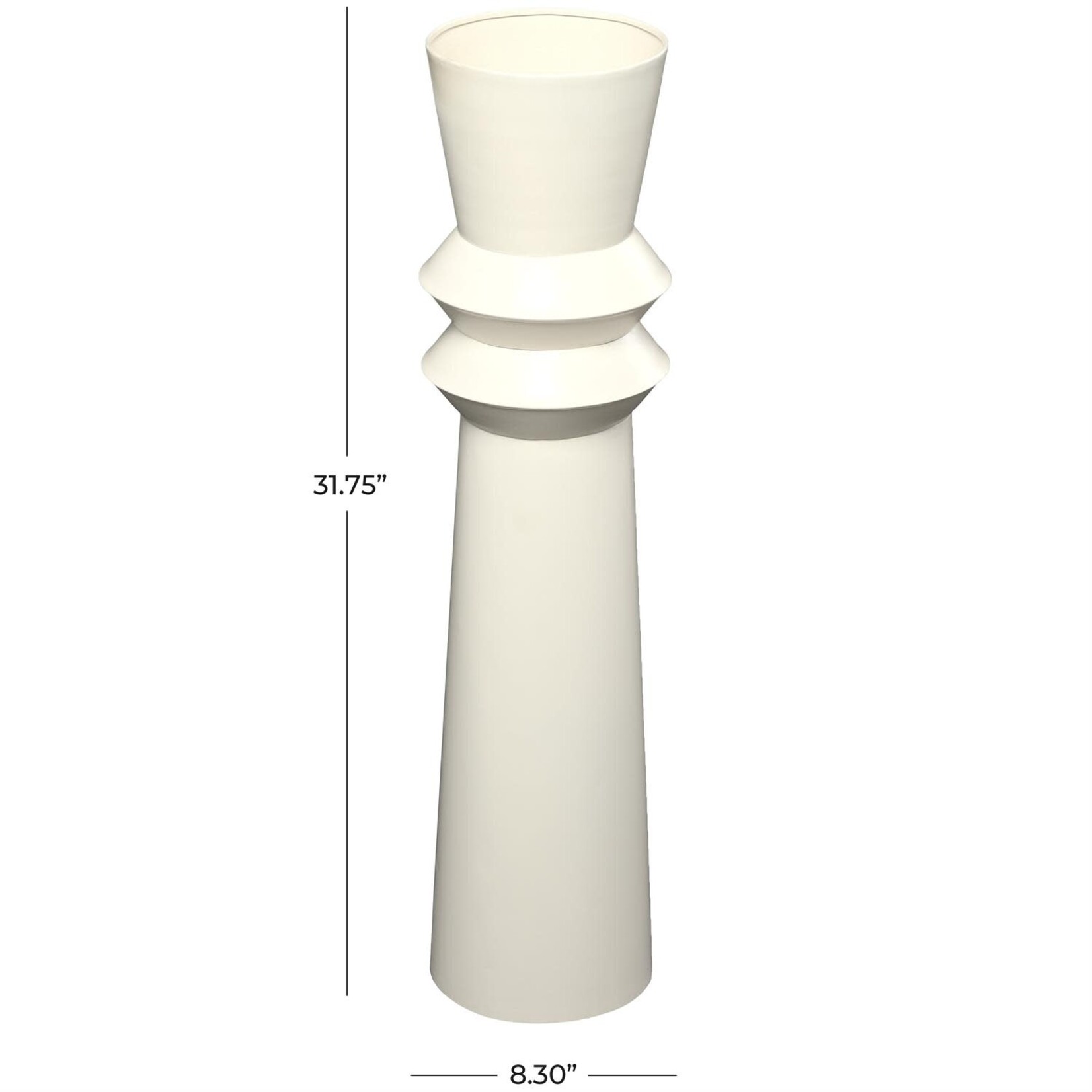 Uma 11647 Metal Floor Vase 8wx32h
