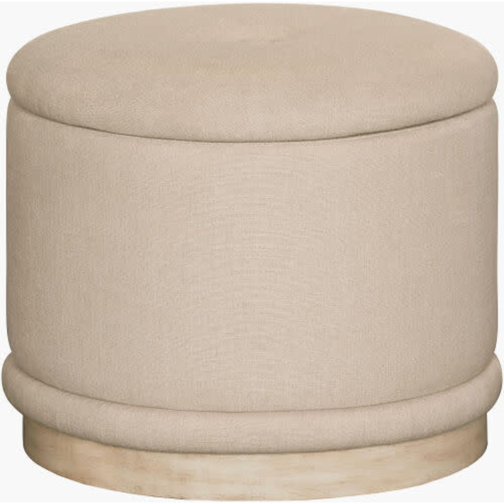 Surya Beige Karley Storage Ottoman