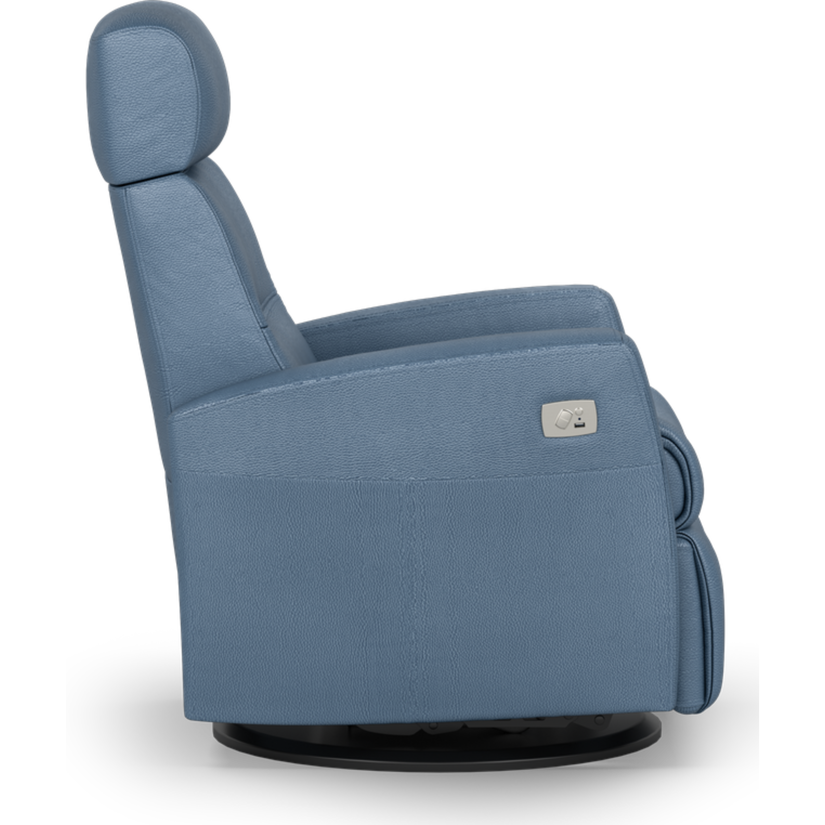 Divani Power Recliner T428 Lake Blue Leather