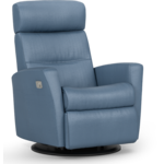 Divani Power Recliner T428 Lake Blue Leather