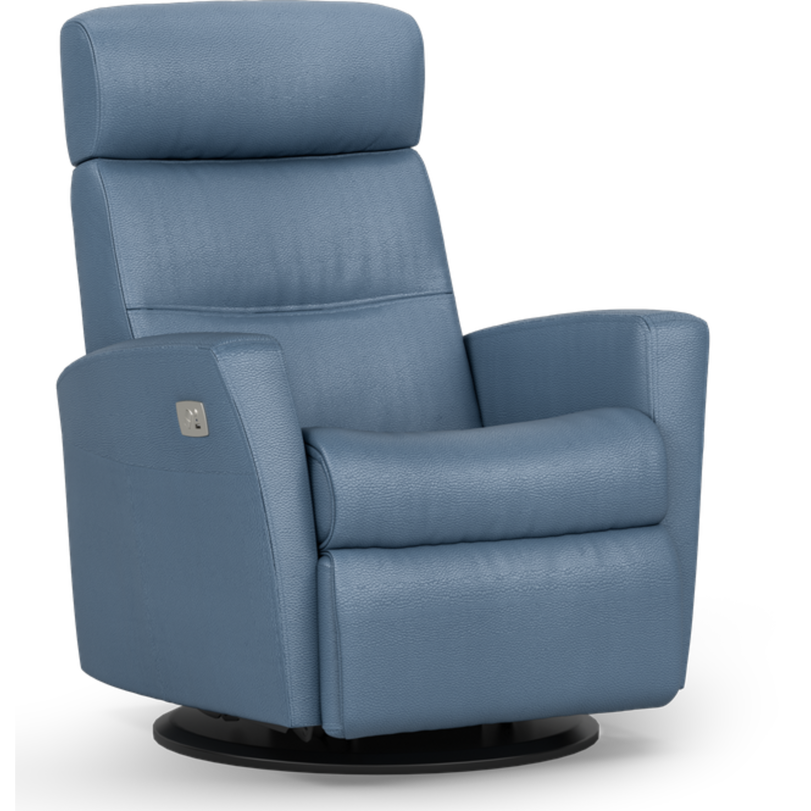 Divani Power Recliner T428 Lake Blue Leather