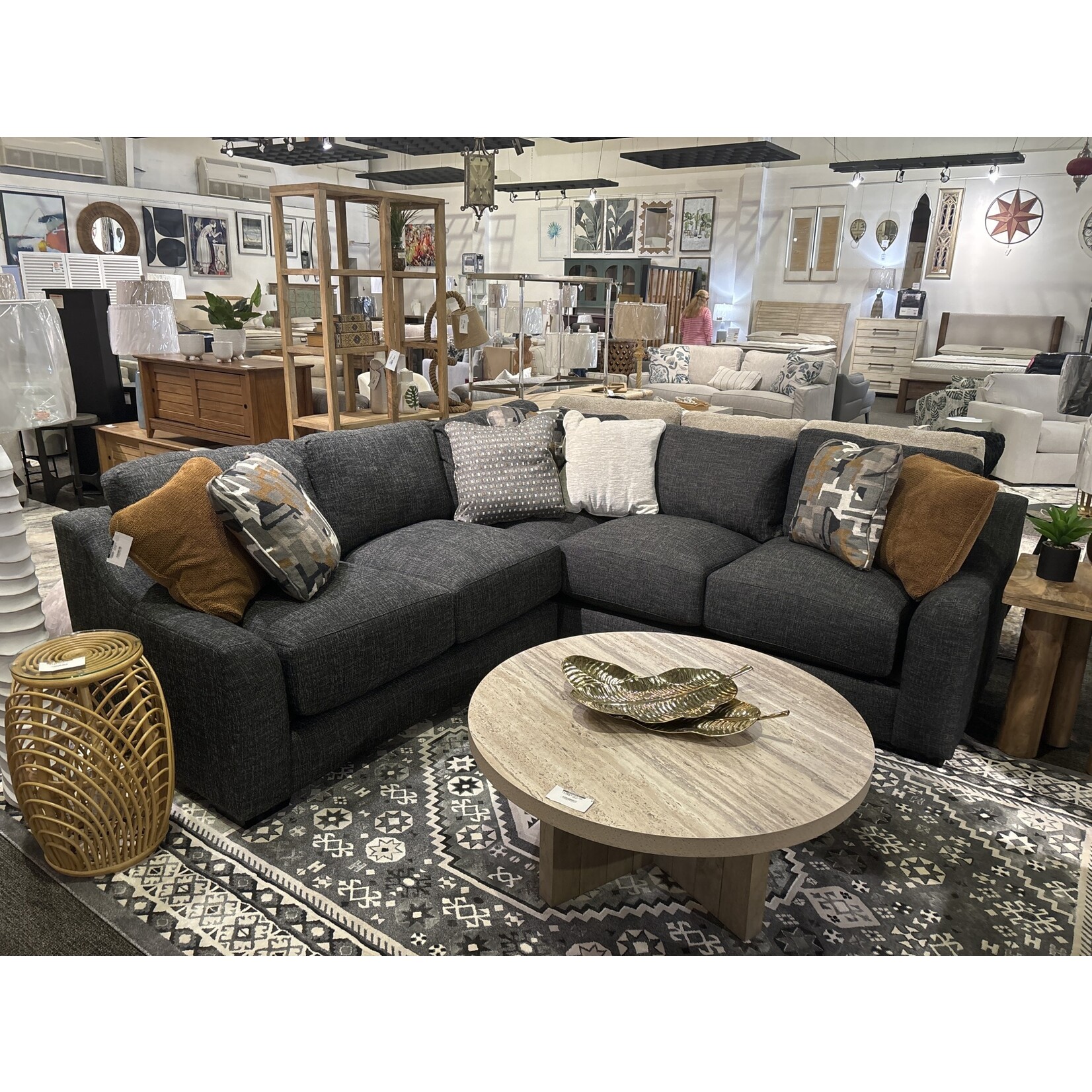 Craftmaster 7354  2pc Sectional Libra45/Airborne16/Terry03