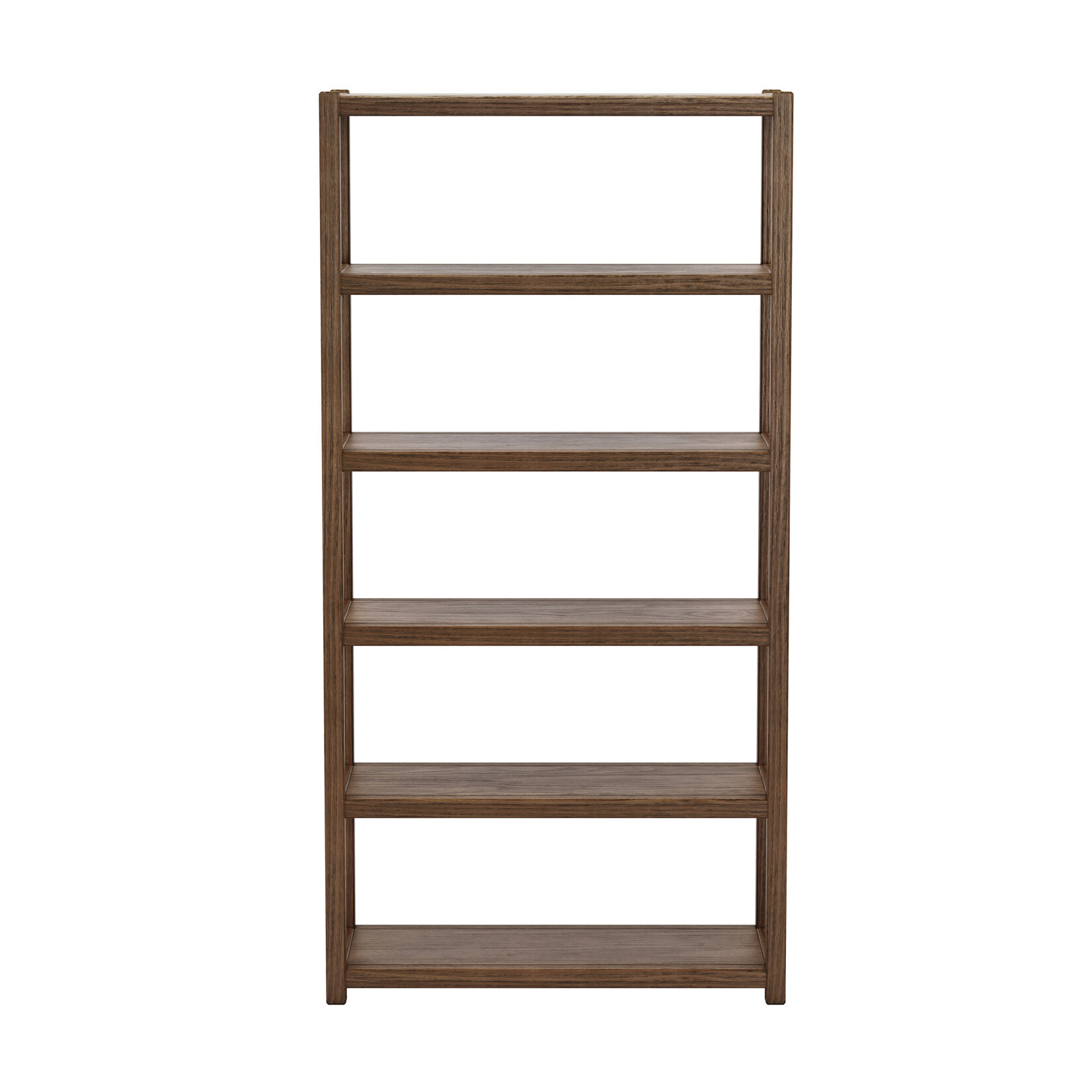 GrainWood Greenport 72" Bookcase Brushed Walnut