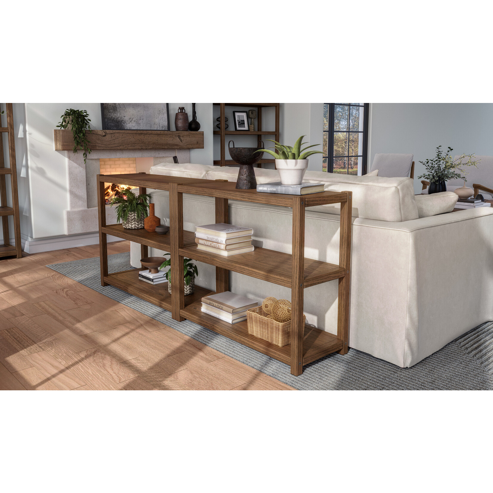 GrainWood Greenport 30" Bookcase Brushed Walnut