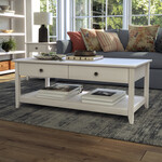 GrainWood Greenport Coffee Table Brushed White