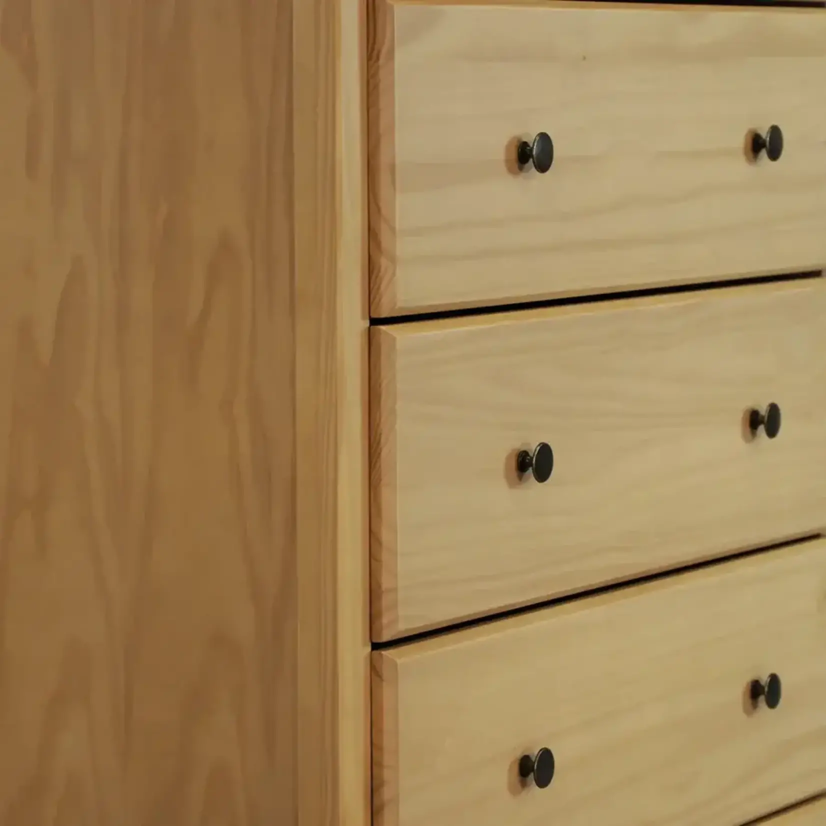 GrainWood Shaker 5-Drawer Chest - Solid Wood - Finish Natural (G1UM)