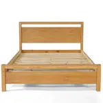 GrainWood Loft King Platform Bed - Solid Wood - Finish Acacia