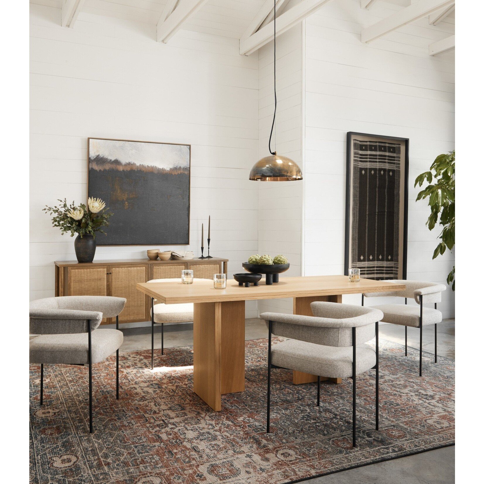 Four Hands Veta Sideboard Taupe Cane