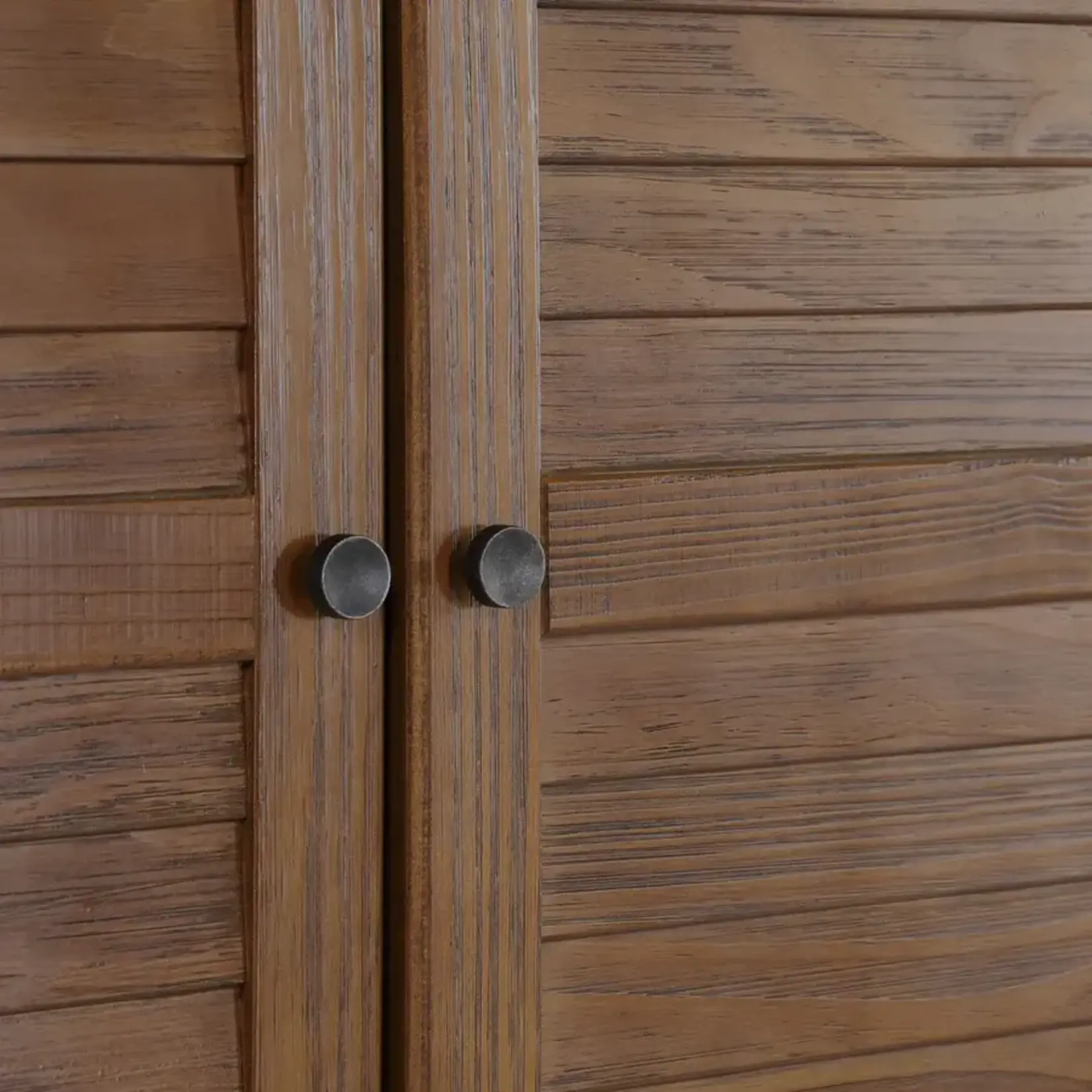 GrainWood Greenport 2 door Wardrobe - Solid Wood - Finish brushed Walnut