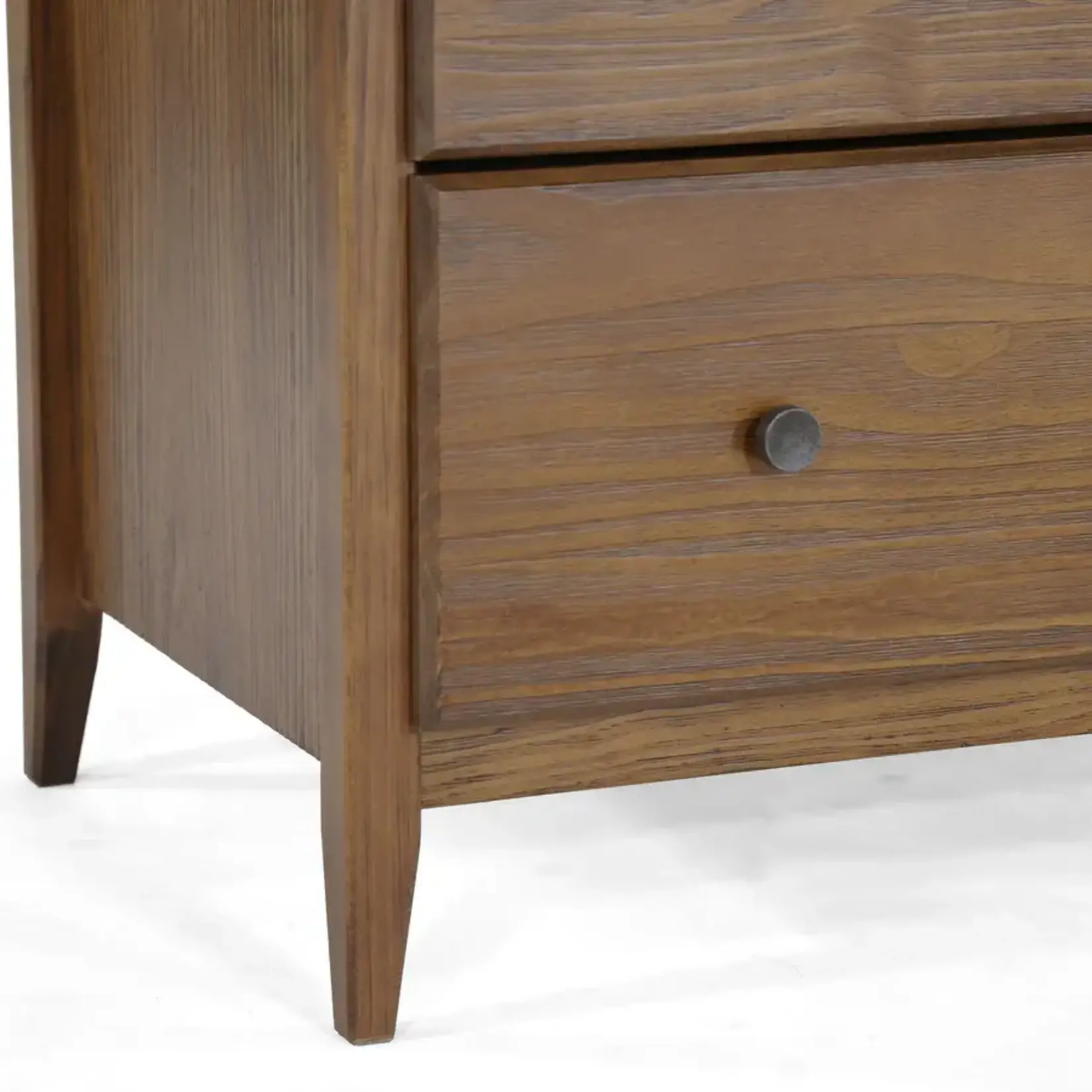 GrainWood Greenport 5 drawer Chest - Solid Wood - Finish brushed Walnut