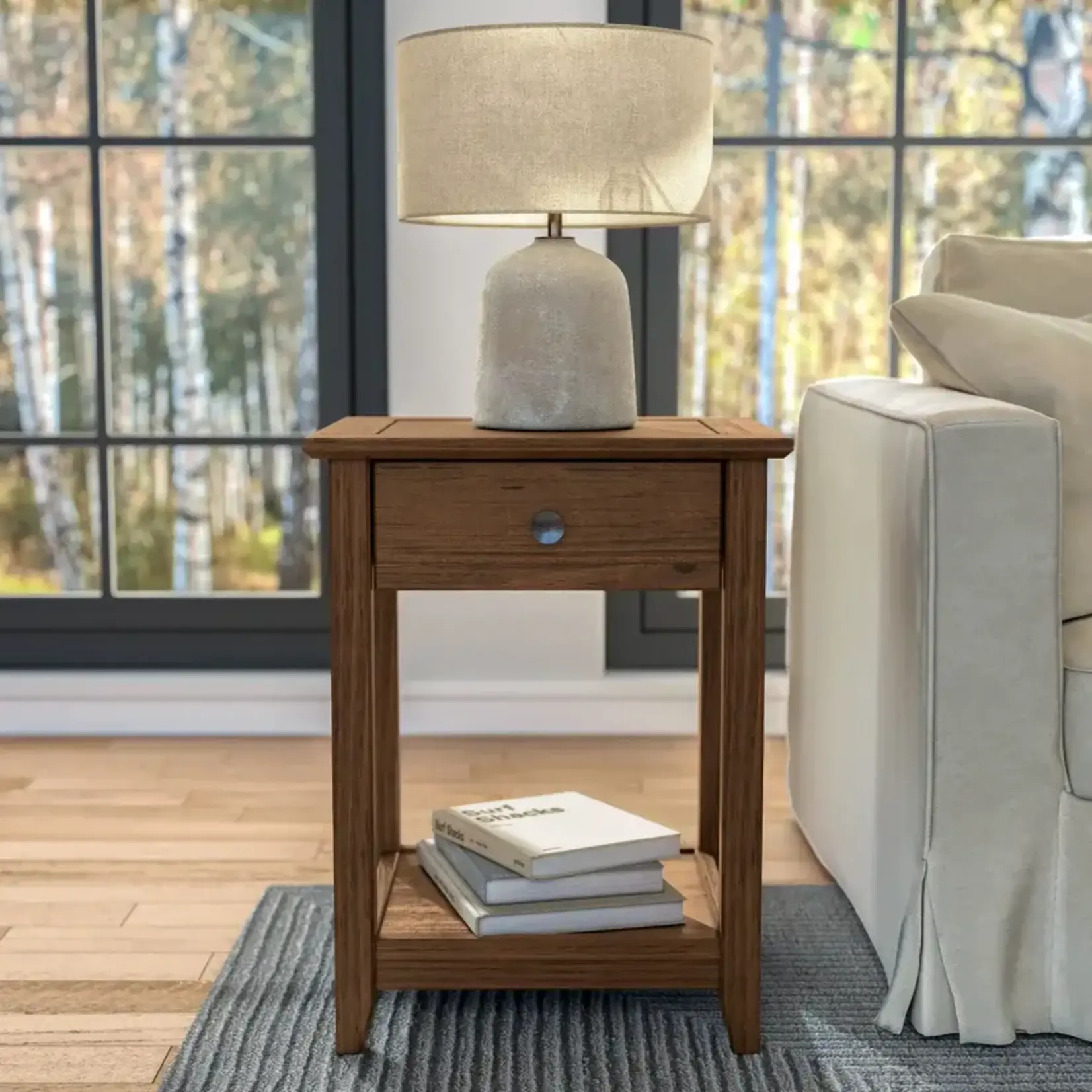 GrainWood Greenport End Table Brushed Walnut