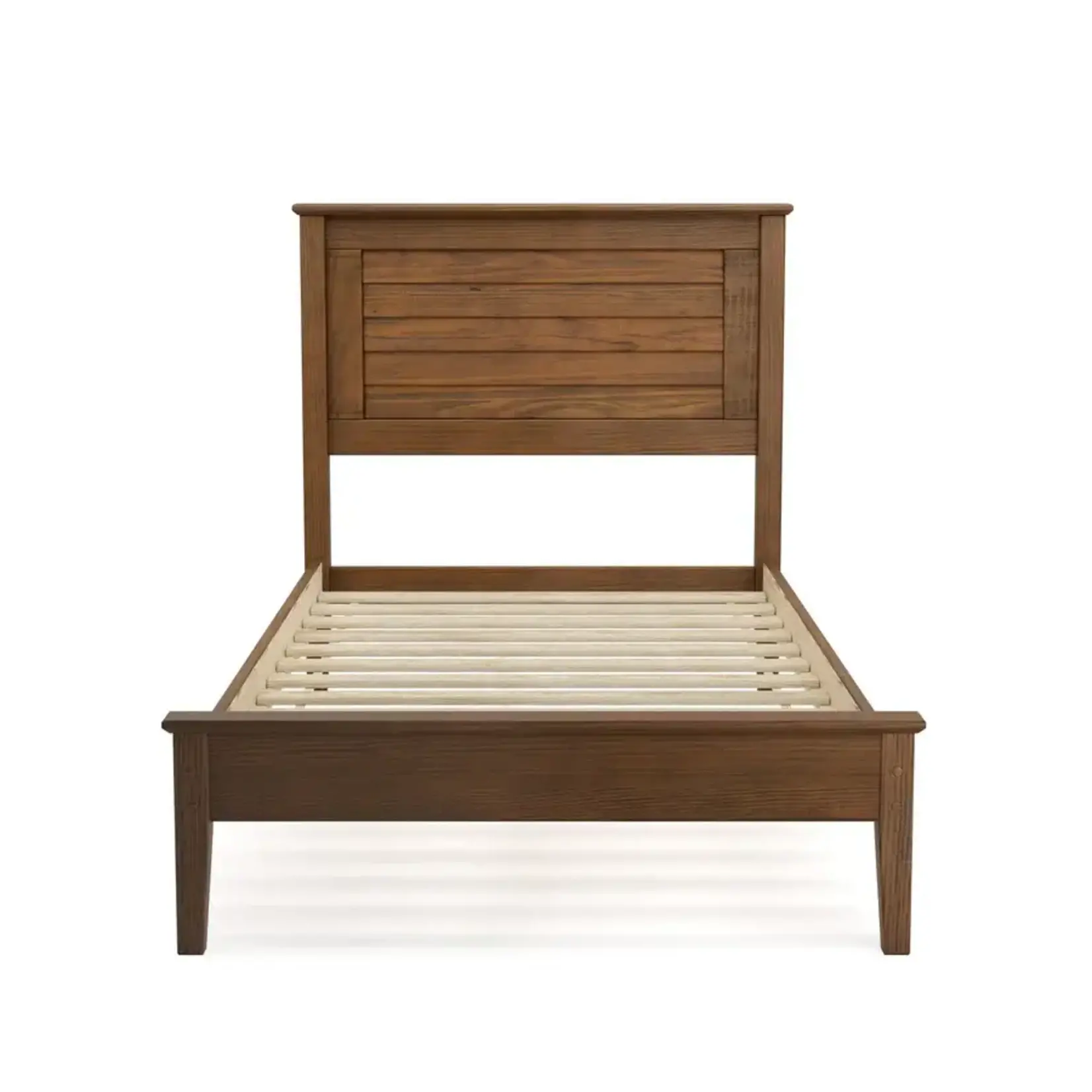 GrainWood Greenport TWIN Louver bed - Solid Wood - Finish brushed Walnut