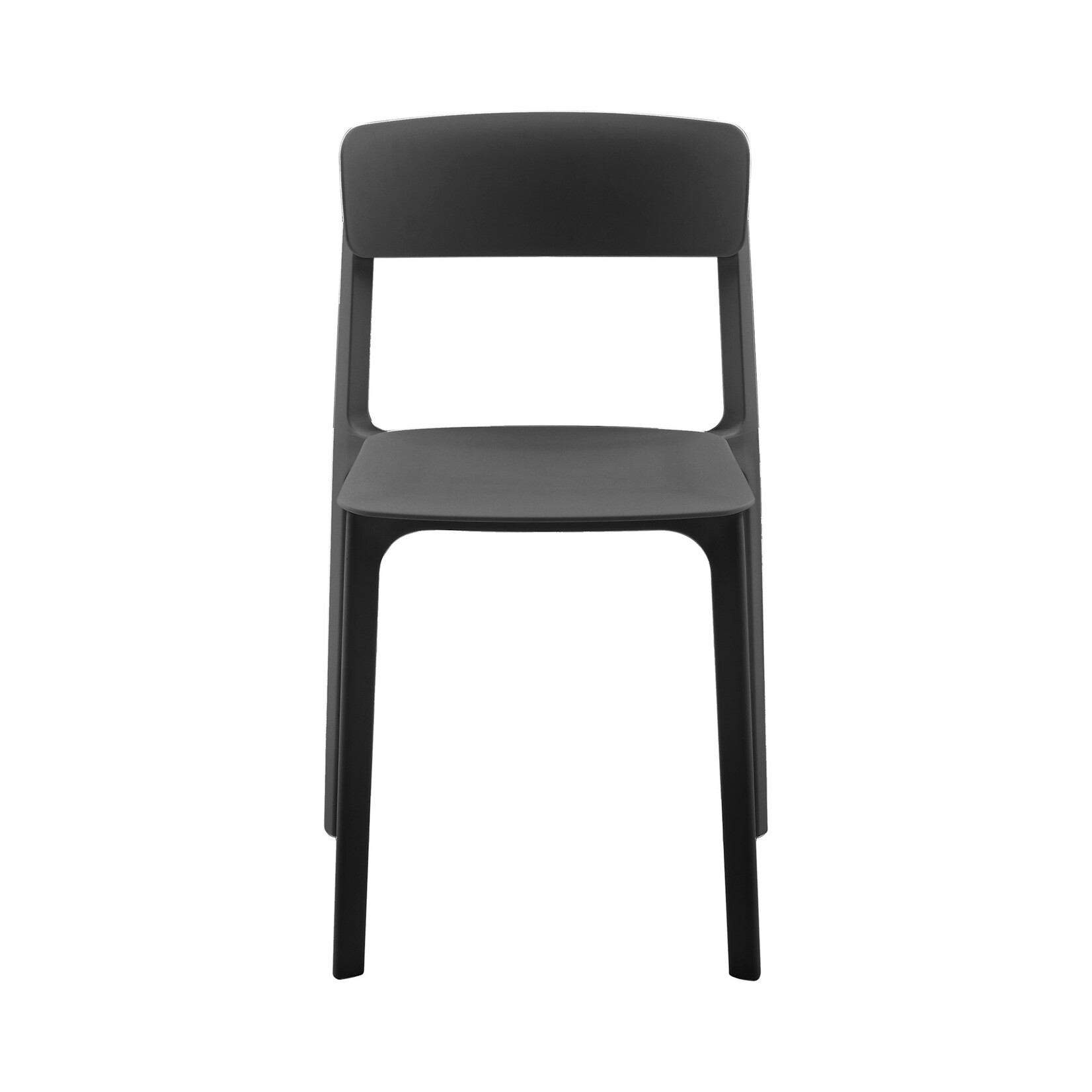 EuroStyle Tibo Indoor/Outdoor Side Chair Black
