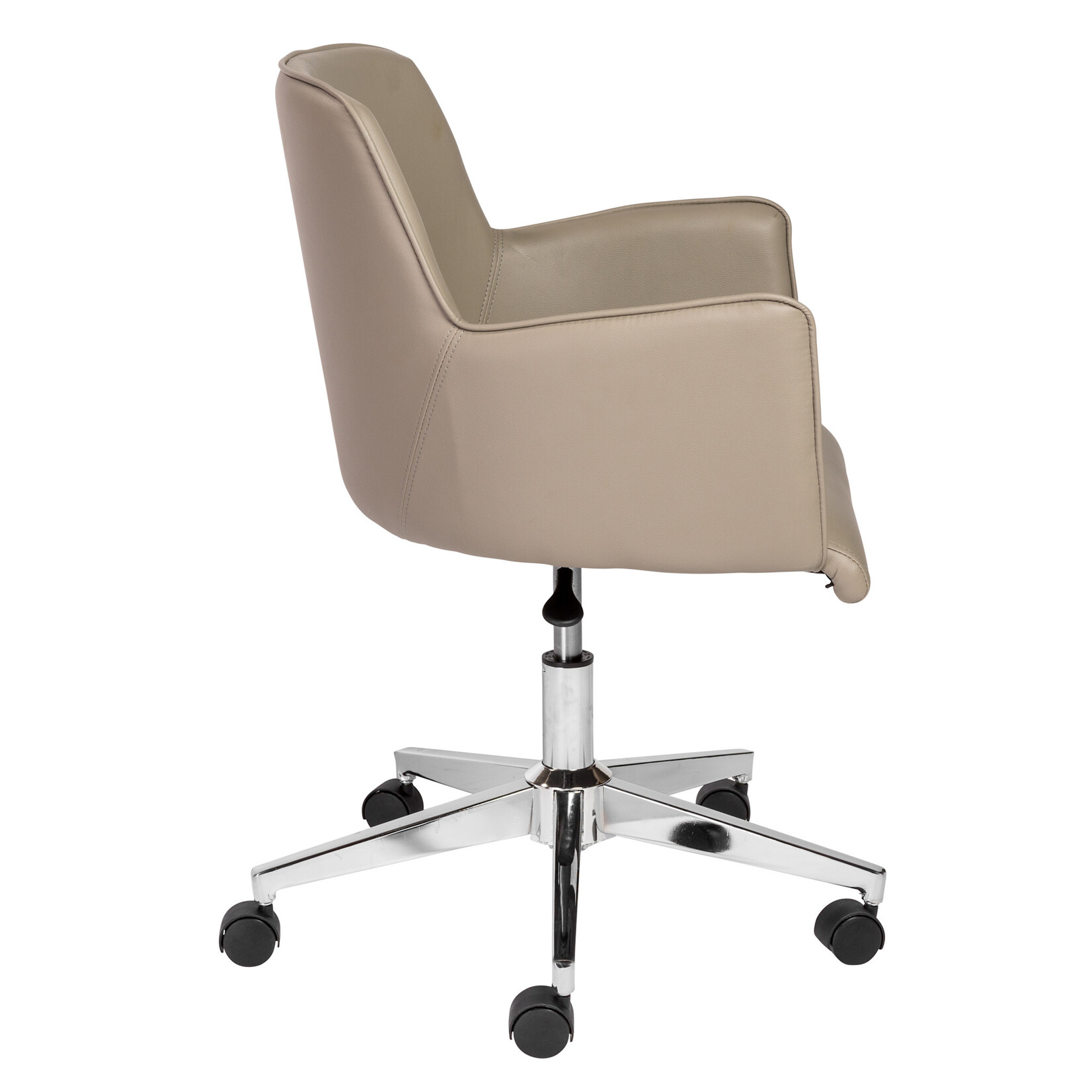 EuroStyle Sunny Pro Office Chair Taupe PU/Chrome