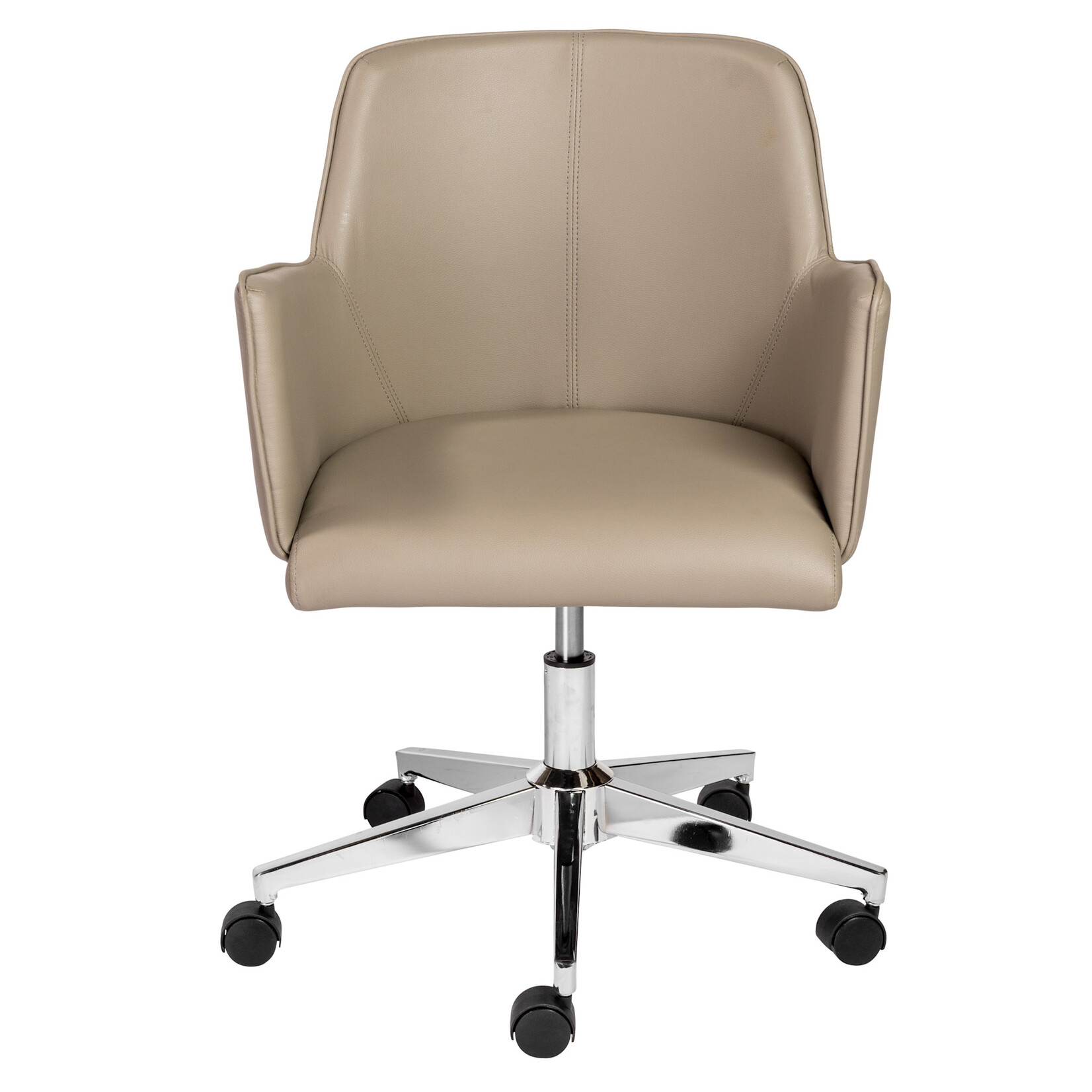 EuroStyle Sunny Pro Office Chair Taupe PU/Chrome