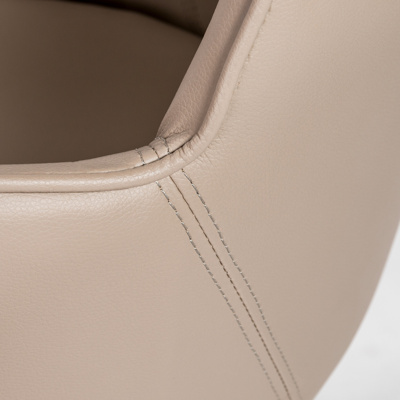 EuroStyle Sunny Pro Office Chair Taupe PU/Chrome
