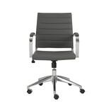 EuroStyle Axel LB Office Chair  Grey PU/Alum