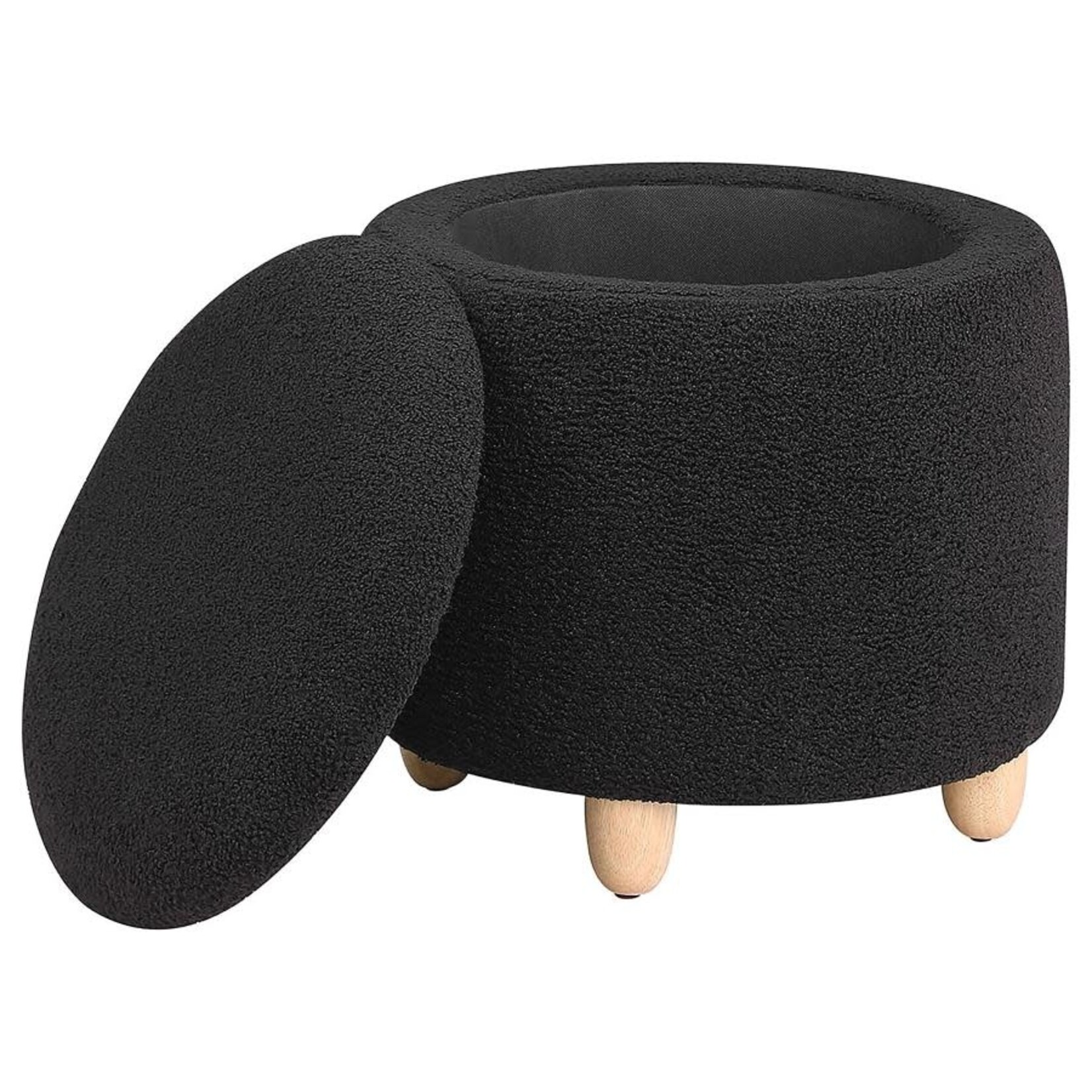 Coaster Furniture Storage Ottoman Black