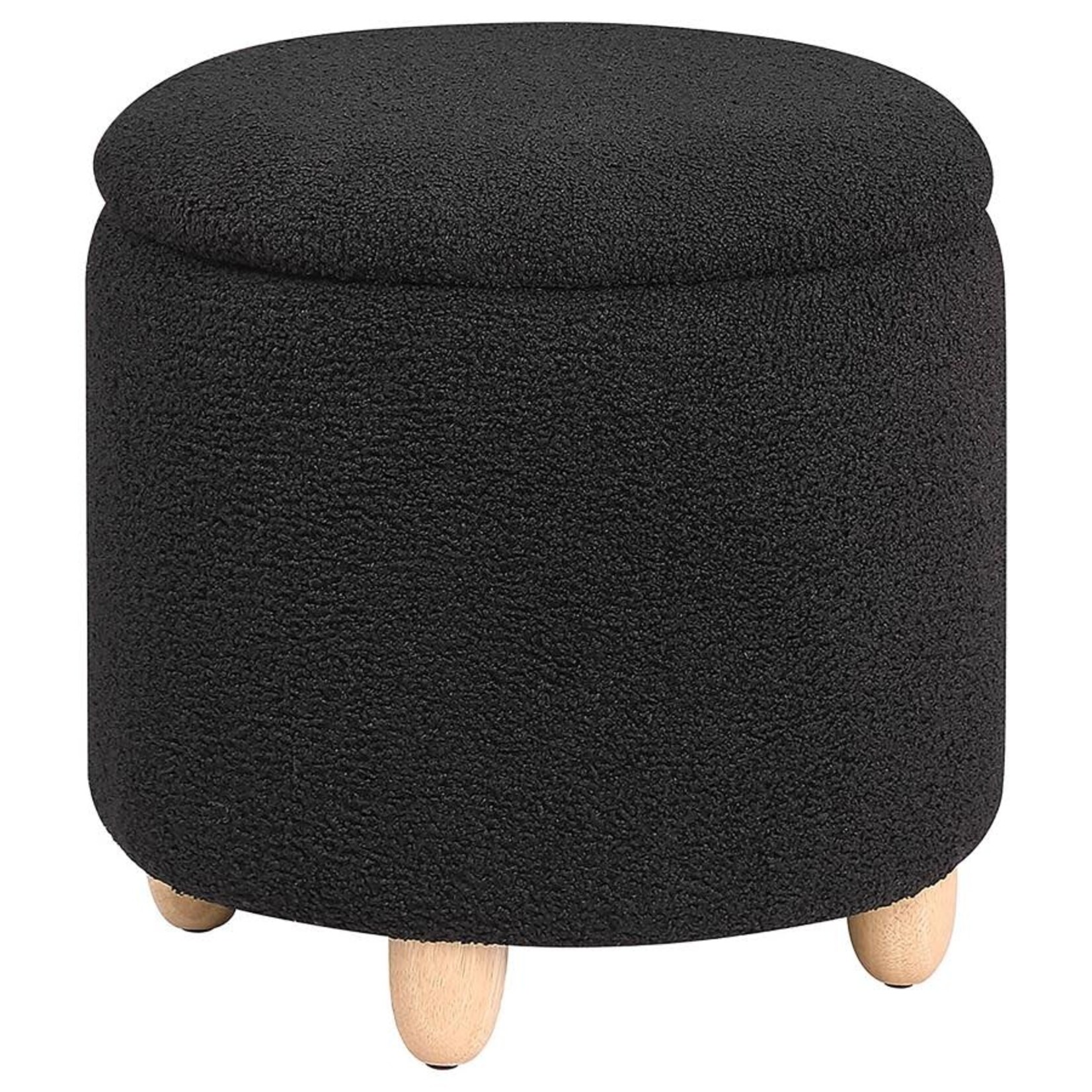 Coaster Furniture Storage Ottoman Black